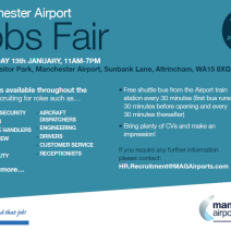 Manchester Airport Jobs Fair -13th January