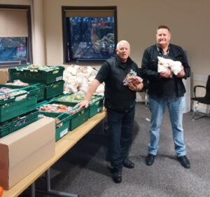 (left to right) Steve Lee, control room and response team leader at WCHG and Sean Duffy, Living Well Food Manager at WCHG. Sean coordinated and led the campaign.