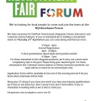 Wythenshawe Forum Recruitment Fair 21/04