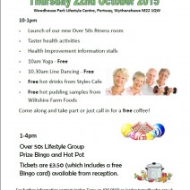Lifestyle Centre Over 50’s Day – 22nd October